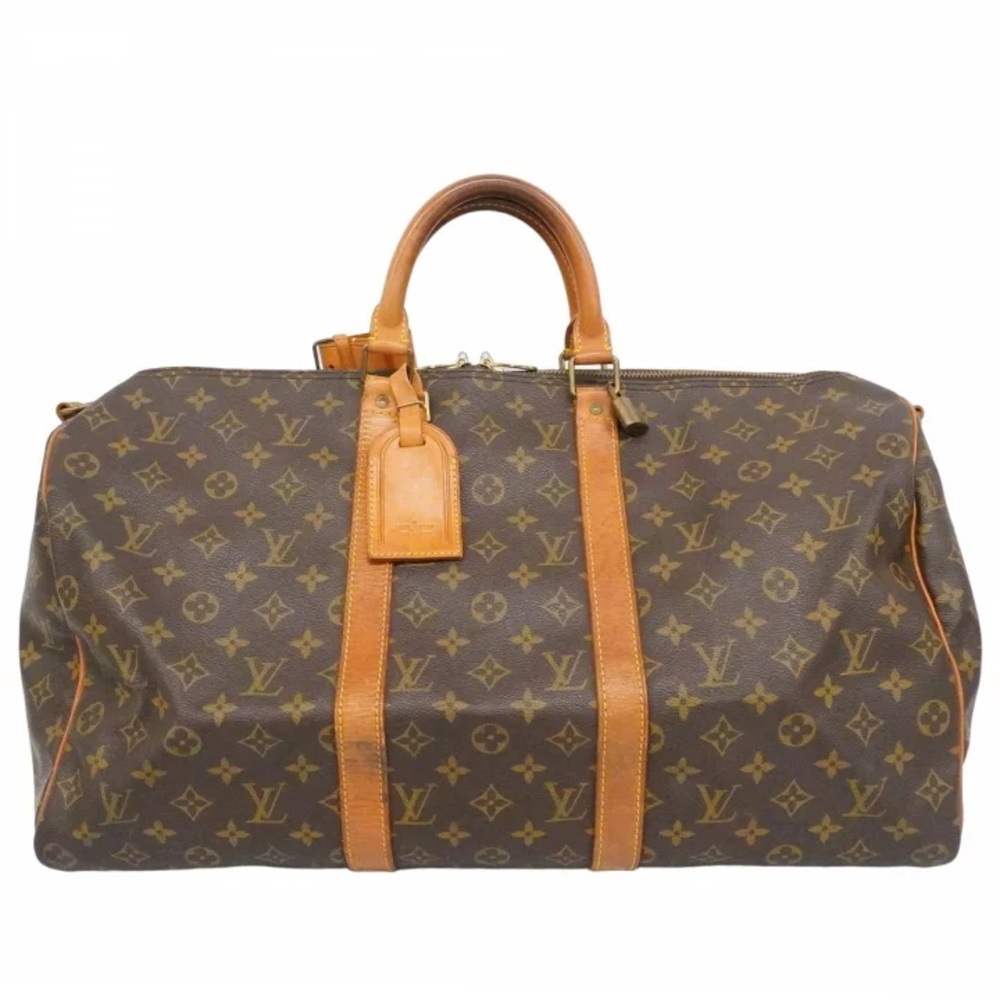 Authentic Louis Vuitton keepall 50 monogram duffle bag unisex weekend bag